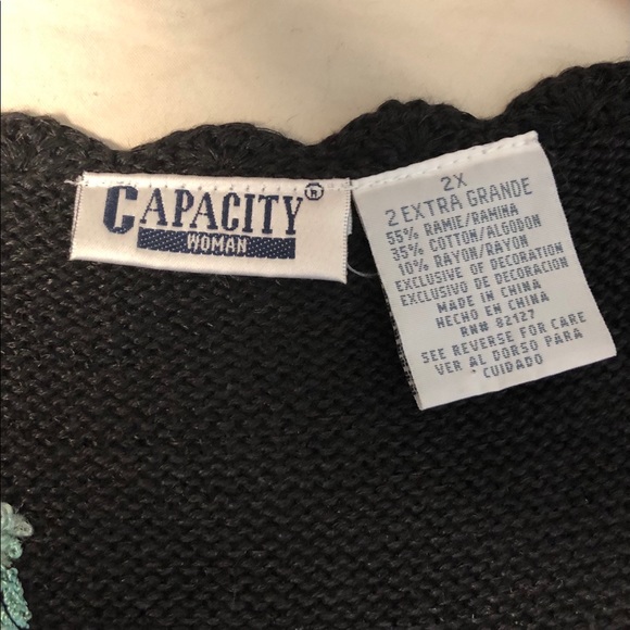 Embroidered Vintage Floral Vest 2XL - Picture 5 of 7